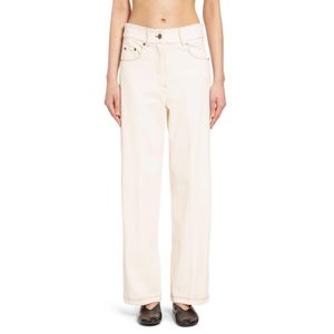 Max Mara Natural Cotton Nylon Jersey 5 Pocket Jeans