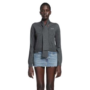 Miu Miu Grey Wool Cardigan