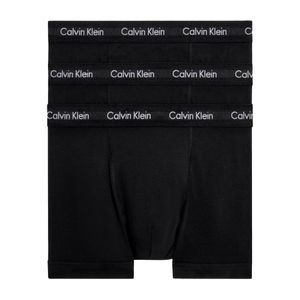 Calvin Klein Black 3 Pack Cotton Stretch Trunks for men