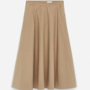 ARKET Natural Maxi Poplin Skirt
