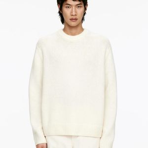 ARKET White Heavy Knit Wool Jumper for men
