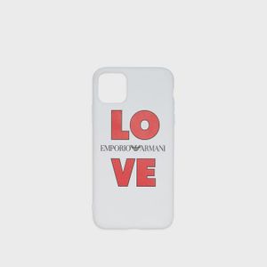 Cover LOVE iPhone 11 Pro Max di Emporio Armani in Bianco