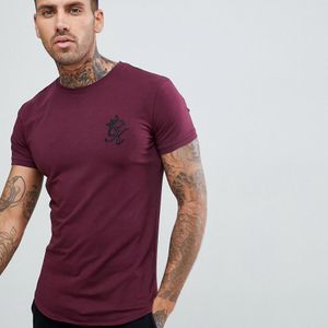 T-shirt ajusté coupe longue - Vin Gym King pour homme en coloris Rouge