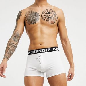 Ripndip - peek a nermal - boxer bianchi di RIPNDIP in Bianco da Uomo