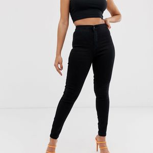 Vice - jean skinny taille haute super stretch Missguided en coloris Noir
