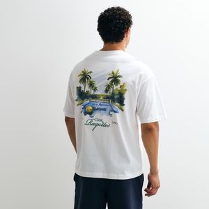 ASOS Blue Oversized T-shirt With Tennis Back Graphic for men