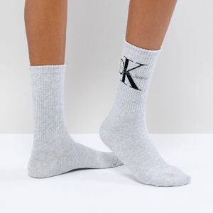 Calvin Klein Jeans - Korte Sokken Met Logo in het Grijs