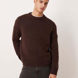 ARKET Brown Wool Oversized Jumper for men