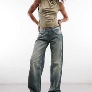 Cheap Monday Blue Messy Loose Fit Denim Jeans