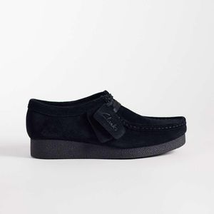 Clarks Black Wallabee Evo Shoes