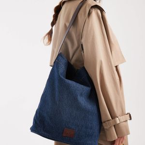 Levi's Blue Shoulder Bucket Denim Bag