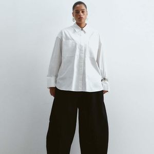 ARRANGE White Curve Willa Elasticated Waist Drawstring Trousers