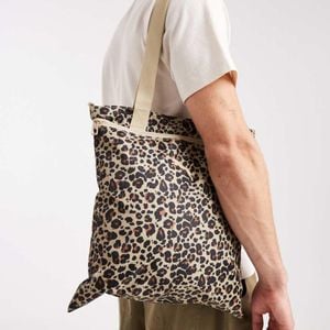 PUMA White Pop Leopard Print Tote Bag