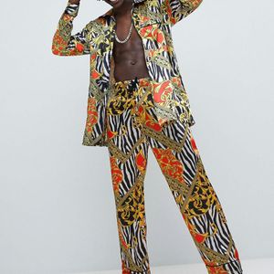 Pantalon de pyjama à imprimé zèbre baroque Jaded London pour homme en coloris Noir