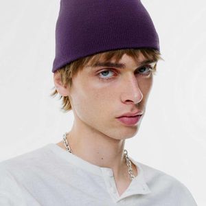 Pull&Bear – strickmütze in Lila für Herren