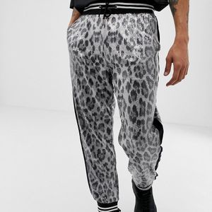 Pantalon de jogging à sequins effet léopard Jaded London pour homme en coloris Noir