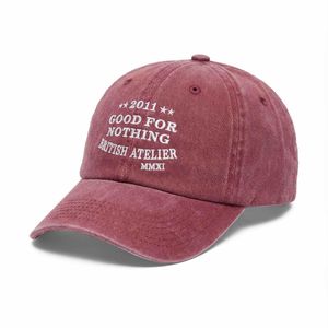 Good For Nothing Cap mit sticklogo in Rot für Herren