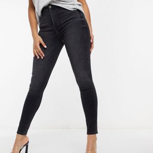 True Religion Caia - Skinny Jeans Met Hoge Taille in het Blauw