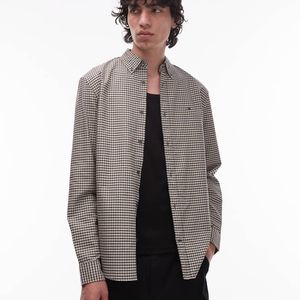 Tommy Hilfiger Grey Regular Oxford Check Shirt for men