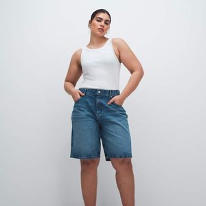 ASOS Blue Asos Design Curve Denim Bermuda Short