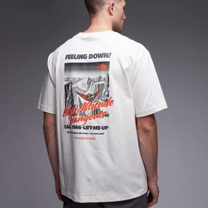 The North Face Grey Adventure Back Print Oversized T-shirt for men