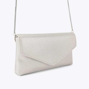 KG by Kurt Geiger White Bella Clutch