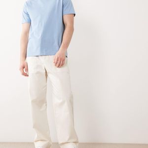 SELECTED White Loose Chino Pants for men