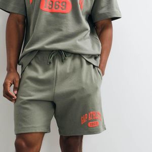 Gap Green Logo Tie Waist Sweat Shorts Co-Ord for men