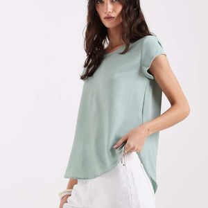 ONLY Green Zip Back Blouse