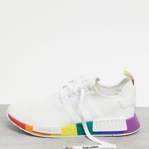Adidas Originals White Nmd R1 Pride - Running Shoes for men