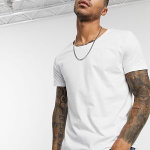 T-shirt bianca con scollo rotondo di ASOS in Bianco da Uomo