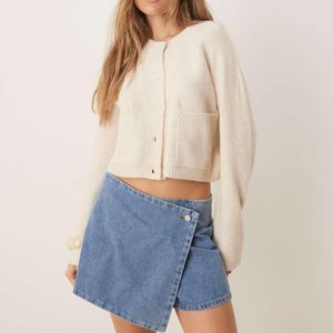 Mango Blue 100% Cotton Denim Skort