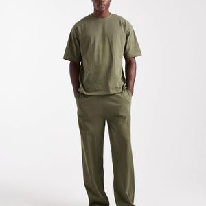 ASOS Green Heavyweight Pyjamas Set for men
