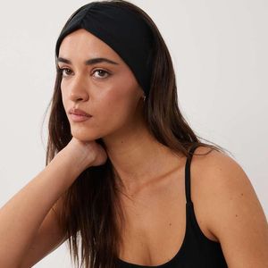 4505 Blue Ruched Yoga Headband