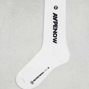 Aape By A Bathing Ape White Aape By A Bathing Ape Socks