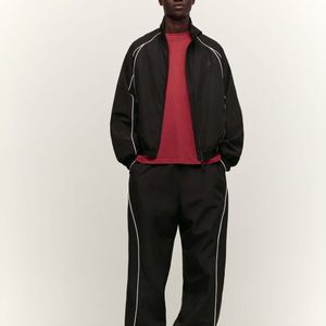 Bershka Black Technical baggy Trousers for men