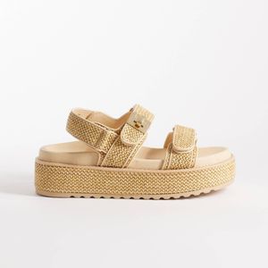 Steve Madden Natural Bigmona Flatform Sandals