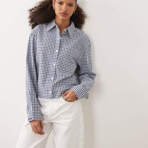 Barbour Grey Ashwell Long Sleeve Gingham Shirt