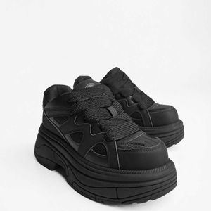 Bershka Black Chunky Trainers for men