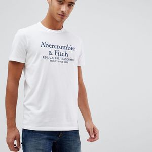 Address - T-shirt avec logo imprimé Abercrombie & Fitch pour homme en coloris Blanc