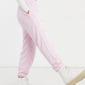 Skinnydip London Pink X Jade Thirlwall joggers With Side Eye Slogan Co-ord