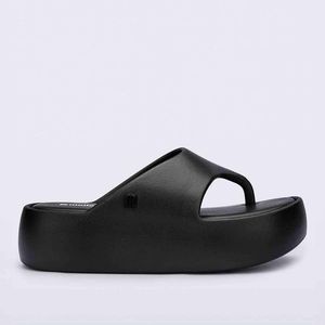 Melissa Black Free Platform Thong Slip On Sandal
