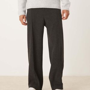 ASOS Black Tailored Wide Leg Trousers for men