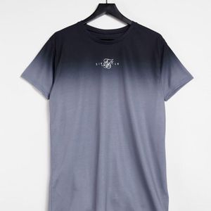 T-shirt sfumata di Siksilk in Blu da Uomo
