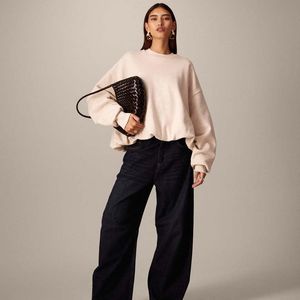 ARRANGE Natural Bubble Hem Sweatshirt