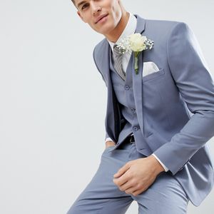 Wedding - veste ASOS pour homme en coloris Bleu