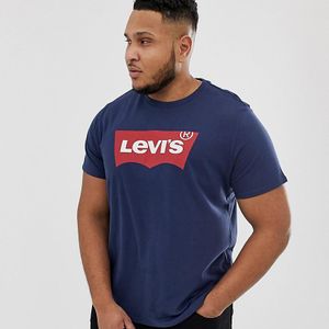 Big & Tall - T-shirt avec logo chauve-souris - Bleu marine Levi's pour homme
