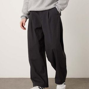 ASOS Black Oversized baggy Trousers for men