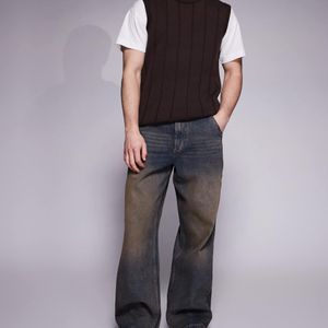 Good For Nothing Blue baggy Denim Jeans for men