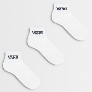 Vans White Classic Crew 3pck Socks